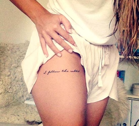 simple thigh tattoos for girls 1
